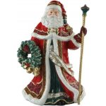 Goebel Santa s věncem a holí 33 cm figurka – Fitz & Floyd XMAS – Hledejceny.cz
