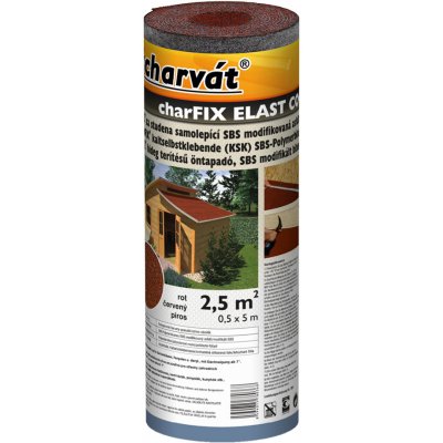 Charvát Pás asfaltový charFIX ELAST COOLna samolepicí červený 0,5x5m – Sleviste.cz