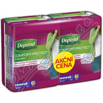 Depend Normal inkont.kalh.ženy Duopack L 2 x 9 ks