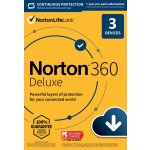 Norton 360 DELUXE 25GB + VPN 3 lic. 12 mes. (21405789) – Hledejceny.cz
