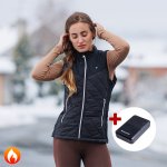 Insportline Electronics dámská vyhřívaná vesta Warmher černá – Zbozi.Blesk.cz