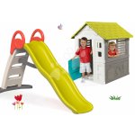 Smoby Set domeček Jolie modrý Funny Double Toboggan 2m – Sleviste.cz