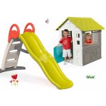 Smoby Set domeček Jolie modrý Funny Double Toboggan 2m – Hledejceny.cz