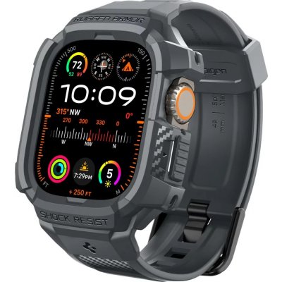 SPIGEN RUGGED ARMOR ”PRO” APPLE WATCH ULTRA 1 / 2 49 MM DARK GREY ACS07390 – Zboží Mobilmania