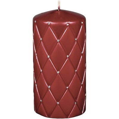 Ceramicus FLORENCIA VÁLEC vánoční lesklá metalická d7x14cm červená