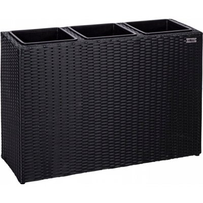 Stilista Stojan na 3 květináče černý 830 x 305 x 600 mm M83979 – Sleviste.cz