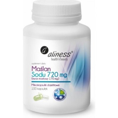 Aliness Sodium Butyrate 720 mg (Butyric Acid 170 mg) 100 kapslí – Hledejceny.cz
