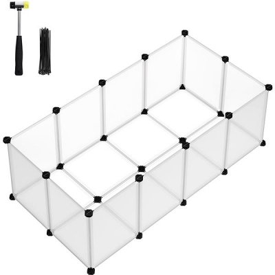 Songmics Ohrádka pro Hlodavce čirá 63 x 42 x 125 cm – Hledejceny.cz
