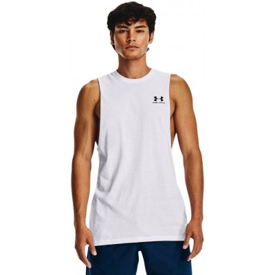 Under Armour Left Chest Cut Off White Black – Zbozi.Blesk.cz