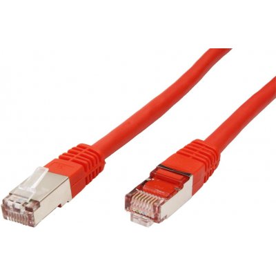 Value 21.99.1925 S/FTP patch kat. 6a, LSOH, 5m, červený – Zboží Živě