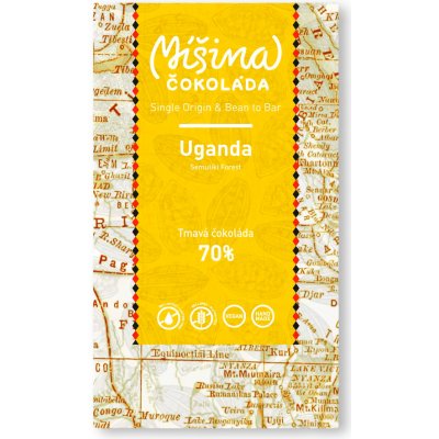Míšina čokoláda 70% hořká čokoláda Uganda 50 g – Zboží Dáma
