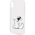 Pouzdro Karl Lagerfeld Fun Choupette No Rope Hard Case iPhone X / XS - čiré – Zboží Mobilmania