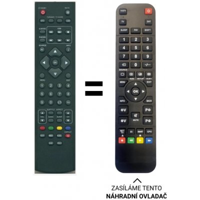 Dálkový ovladač Predátor Technika LCD19-243, LCD22-243, LCD19-241 lcd Tv s DVD a USB – Sleviste.cz