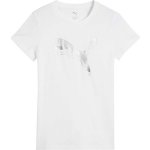 Puma ESSENTIALS METALLIC TEE bílá – Sleviste.cz