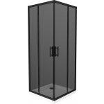 MEXEN/S Rio sprchový kout čtverec 70x70, grafit, černá + bílá vanička se sifonem 860-070-070-70-40-4010B – Hledejceny.cz