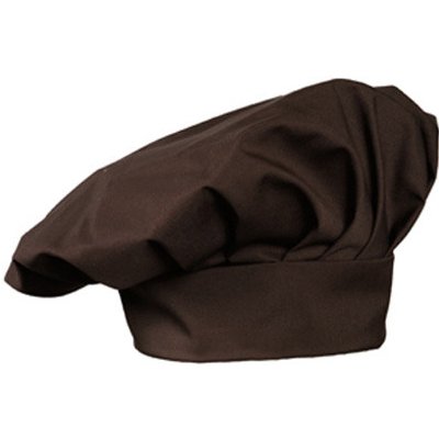 Cg Workwear Šéfkuchařská čepice 03200-01 Chocolate univerzální – Zboží Dáma