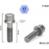 Kolový šroub M12x1,25x38 rovná dosedací plocha, klíč 17, P17B38F, výška 55 mm