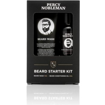 Percy Nobleman Beard šampon na vousy 75 ml + výživný olej na vousy 30 ml dárková sada