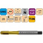 NÁSTROJE CZ Závitník strojní UNC No.5-40 2B HSSCo5 TiN DIN 371 B - CZZ1514-UNC-5-40-2B – Hledejceny.cz