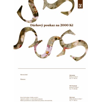 Elektronický dárkový poukaz na 2000 Kč – Zboží Mobilmania