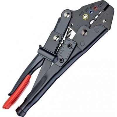 KNIPEX - kleště lisovací - 230mm - ke stříhání, odizolování drátů a lisování ok a konektorů, dvousložkové rukojeti (9721215) – Zboží Mobilmania