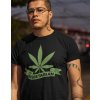Pánské Tričko Bezvatriko Weed vegetarian Canvas pánské tričko s krátkým rukávem 1 Černá