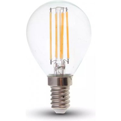 V-tac Retro LED žárovka E14, 6W, 600Lm, 300°, P45 Teplá bílá – Zboží Mobilmania