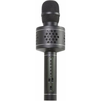 Teddies Mikrofon Karaoke Bluetooth černý na baterie s USB kabelem
