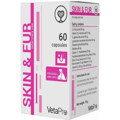 VetaPro Skin & Fur 60 cps – Hledejceny.cz
