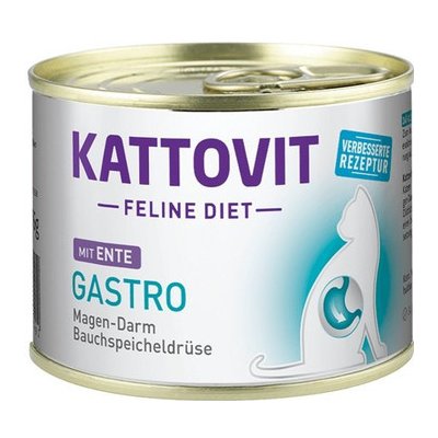 Kattovit Feline Diet Gastro Kachna 185 g