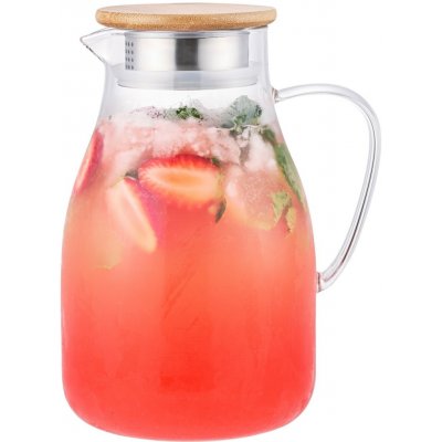 4Home Skleněný džbán s víčkem Bamboo Hot&Cool 1,7 l – Zboží Dáma