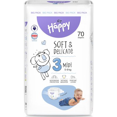 Bella Baby Happy Midi Big Pack 3 70 ks – Zbozi.Blesk.cz