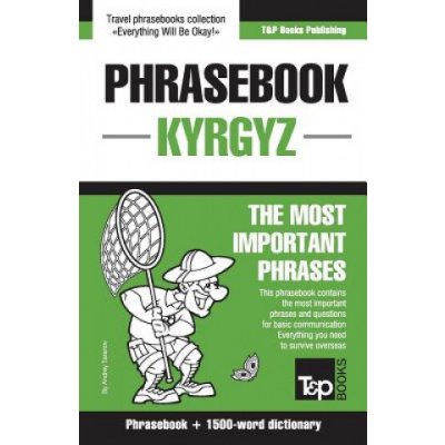 English-Kyrgyz phrasebook and 1500-word dictionary