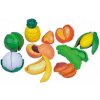 Dětský obchůdek Teddies Krájecí ovoce a zelenina plast 28ks na blistru