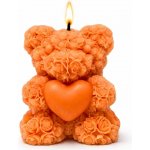 Svíčkománie3D Méďa z růžiček 50 g – Zboží Mobilmania