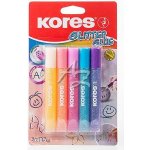 Kores lepidlo Glitter Glue pastelové barvy 5 x 10,5 ml – Zboží Dáma