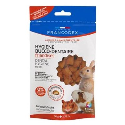 Francodex Pochoutka Dental pro hlodavce a králíky 50 g – Zboží Mobilmania