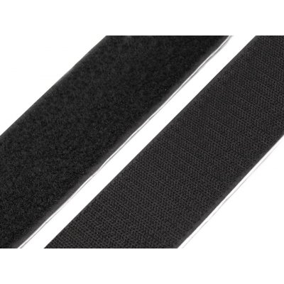 Prima-obchod Suchý zip háček + plyš samolepicí šíře 38mm bílý a černý, barva Černá – Hledejceny.cz