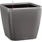 Lechuza Květináč Quadro Premium LS 21 antracitová metalický 22 x 22 x 21 cm – Hledejceny.cz