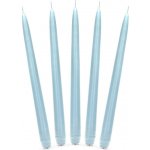 PartyDeco Kónické svíčky světle modré 10 ks - svíčky na slavnostní svatební stůl – Zboží Mobilmania