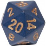 Kostka dvacetistěnná D20 tmavě modrá/zlatá – Zboží Živě