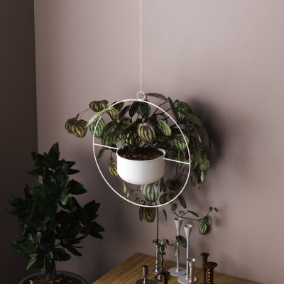 ASIR Stojan na květináč PAYANDA bílý závěsný – Zbozi.Blesk.cz