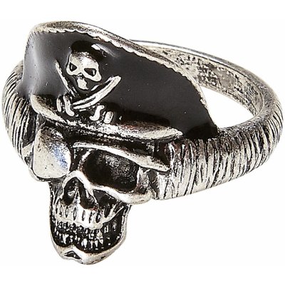 Pirátský prsten s lebkou