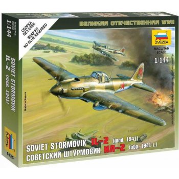 Zvezda Iljušin Il 2 Šturmovik Wargames WWII 6125 1:144