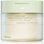 celimax Ji Woo Gae Cica BHA Blemish Toner Pad exfoliační polštářky pro citlivou pleť se sklonem k akné 60 ks – Sleviste.cz