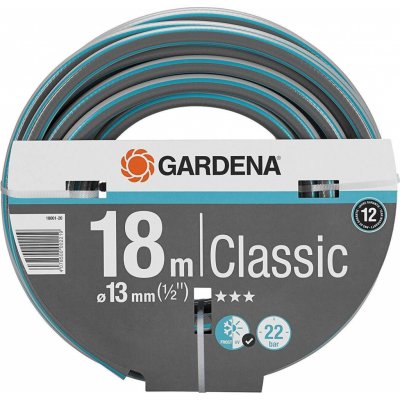 GARDENA Classic, 18001-20, 18 m, Ø 13 mm, šedá/oranžová – Hledejceny.cz