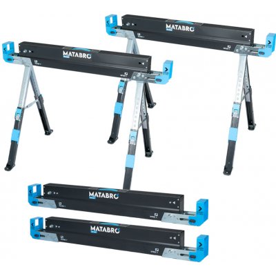 Matabro MB-SAW Skládací stavební kozy s nastavitelnými nohami 2 ks – Zboží Dáma