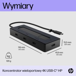 HP 4K USB-C Multiport Hub 6G842AA