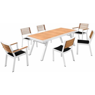 Higold Zahradní jídelní sestava HIGOLD II - York Dining White/Black – Zboží Mobilmania