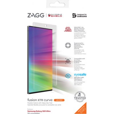InvisibleShield Fusion XTR D3O Curve hybridní sklo SG S22 Ultra 200309364 – Zboží Živě